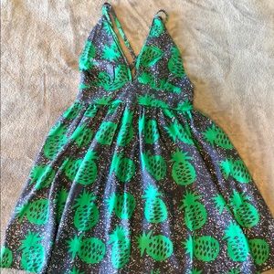 Strappy Summer Pineapple Dress